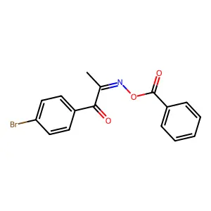 1-(4-Bromophenyl)-1,2-propanedione 2-(O-benzoyloxime) structure