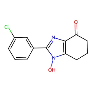 2-(3-chlorophenyl)-1-hydroxy-1,5,6,7-tetrahydro-4H-benzimidazol-4-one structure