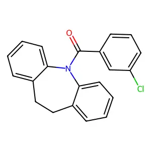 (3-chlorophenyl)(10,11-dihydro-5H-dibenzo[b,f]azepin-5-yl)methanone structure