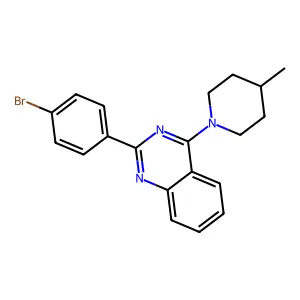 2-(4-Bromophenyl)-4-(4-methylpiperidin-1-yl)quinazoline structure