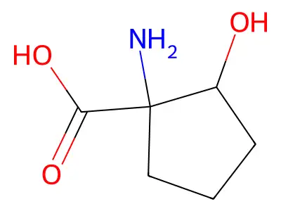 1-Amino-2-hydroxycyclopentanecarboxylic acid structure