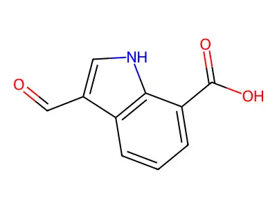 3-formyl-1H-indole-7-carboxylic Acid structure