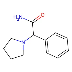 2-苯基-2-吡咯烷-1-基乙酰胺 structure
