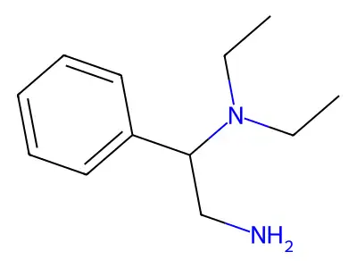 (2-Amino-1-phenylethyl)diethylamine structure