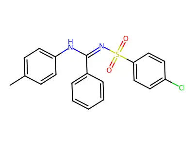 4-Chloro-N-(phenyl-P-tolylamino-methylene)-benzenesulfonamide structure