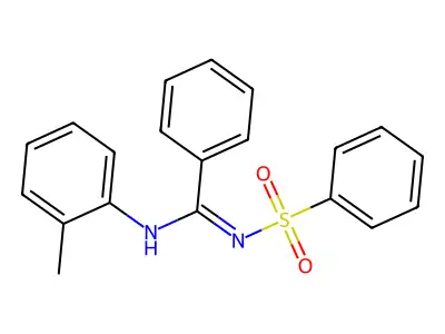 (E)-N'-(phenylsulfonyl)-N-(o-tolyl)benzimidamide structure
