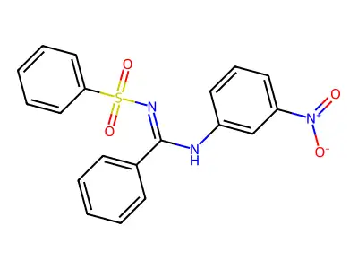 n2-Benzenesulfonyl-n1-(3-nitrophenyl)benzamidine structure