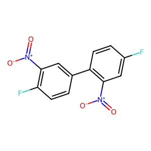 1-Fluoro-4-(4-fluoro-2-nitrophenyl)-2-nitrobenzene structure