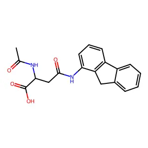 n2-Acetyl-n-9h-fluoren-1-ylasparagine structure