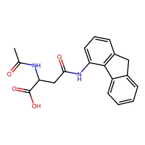 n2-Acetyl-n-9h-fluoren-4-ylasparagine structure