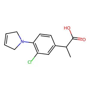 吡洛芬 structure
