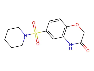6-(1-Piperidinylsulfonyl)-2H-1,4-benzoxazin-3(4H)-one structure