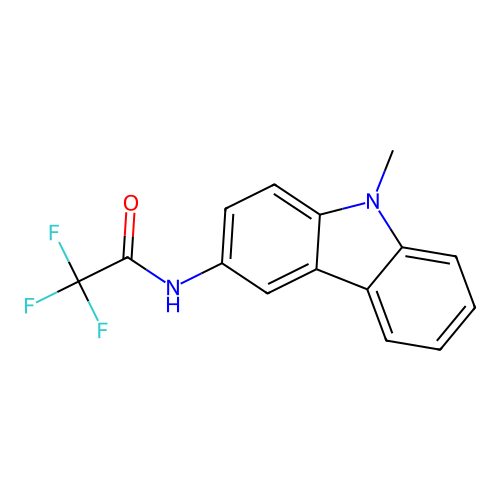 3-(Trifluoroacetylamino)-9-methyl-9H-carbazole structure