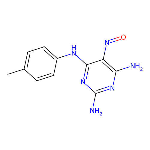 n4-(4-Methylphenyl)-5-nitrosopyrimidine-2,4,6-triamine structure