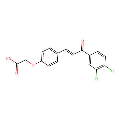 2-[4-[3-(3,4-Dichlorophenyl)-3-oxo-1-propen-1-yl]phenoxy]acetic Acid structure