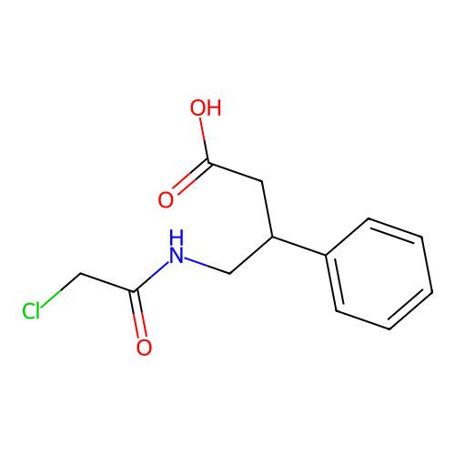 4-(2-Chloroacetamido)-3-phenylbutanoic acid structure