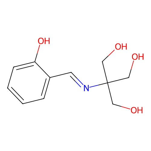 2-((2-Hydroxybenzylidene)amino)-2-(hydroxymethyl)propane-1,3-diol structure