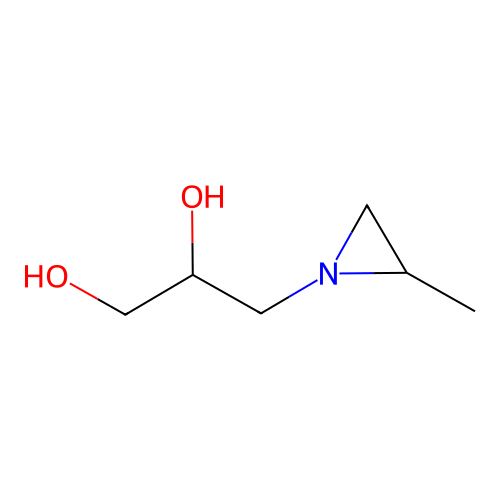 3-(2-Methylaziridin-1-yl)propane-1,2-diol structure