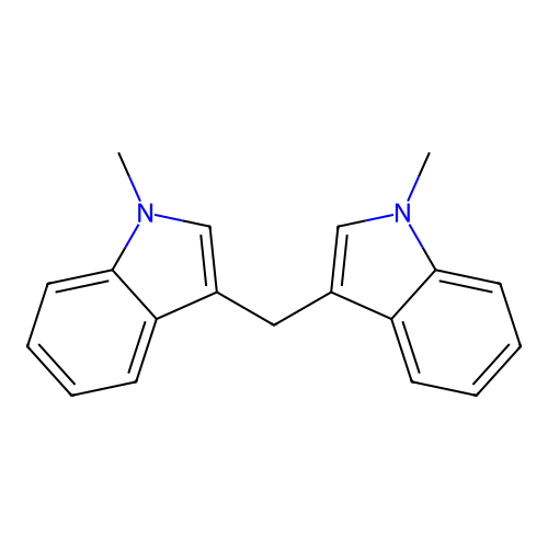 1-Methyl-3-[(1-methylindol-3-yl)methyl]indole structure