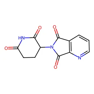 3-{5,7-dioxo-5H,6H,7H-pyrrolo[3,4-b]pyridin-6-yl}piperidine-2,6-dione structure