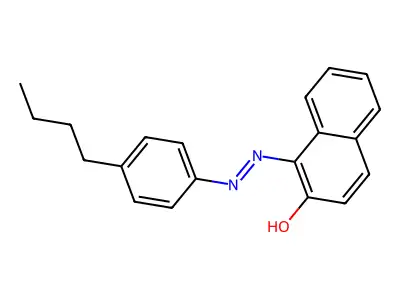 1-[2-(4-Butylphenyl)diaz-1-enyl]-2-naphthol structure