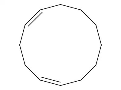 1,5-Cyclododecadiene, (E,E)- structure