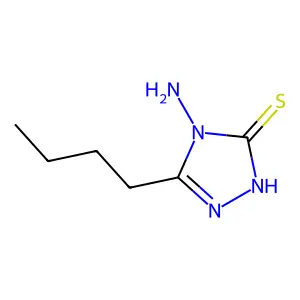 4-Amino-5-butyl-2,4-dihydro-3H-1,2,4-triazole-3-thione structure