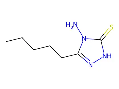 4-Amino-2,4-dihydro-5-pentyl-3H-1,2,4-triazole-3-thione structure