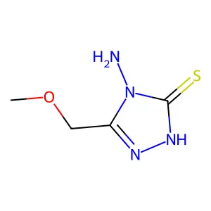 4-Amino-5-methoxymethyl-4H-1,2,4-triazole-3-thiol structure