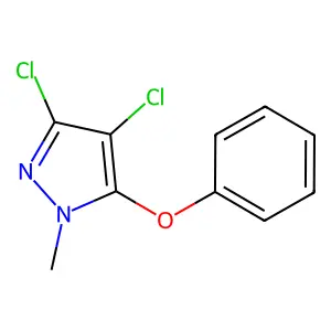 3,4-Dichloro-1-Methyl-5-Phenoxy-1H-Pyrazole structure