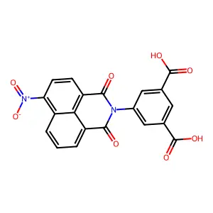 5-(6-nitro-1,3-dioxo-1H-benzo[de]isoquinolin-2(3H)-yl)isophthalic acid structure