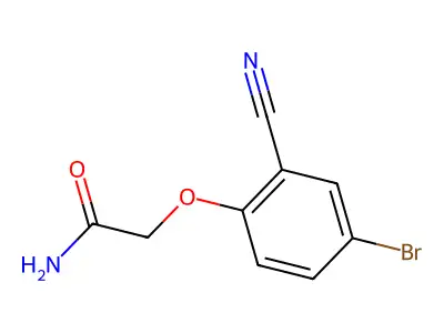 2-(4-Bromo-2-cyanophenoxy)acetamide structure
