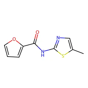 N-(5-甲基-1,3-噻唑-2-基)呋喃-2-甲酰胺 structure