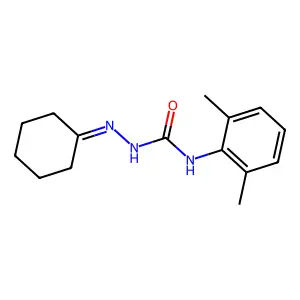 1-(Cyclohexylideneamino)-3-(2,6-dimethylphenyl)urea structure