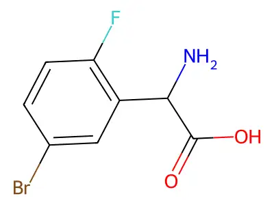 2-Amino-2-(5-bromo-2-fluorophenyl)acetic acid structure
