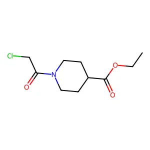 Ethyl 1-(2-chloroacetyl)piperidine-4-carboxylate structure
