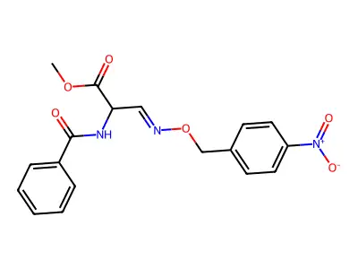 Methyl 2-benzamido-3-[(4-nitrophenyl)methoxyimino]propanoate structure
