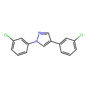1,4-bis(3-chlorophenyl)-1H-pyrazole structure