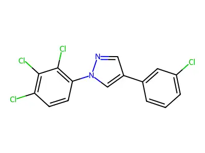 4-(3-chlorophenyl)-1-(2,3,4-trichlorophenyl)-1H-pyrazole structure