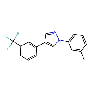 1-(3-methylphenyl)-4-[3-(trifluoromethyl)phenyl]-1H-pyrazole structure