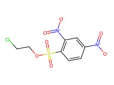 2-Chloroethyl 2,4-dinitrobenzenesulfonate structure