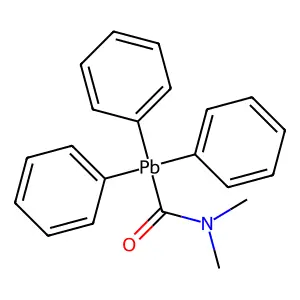 N,N-二甲基-1-三苯基铅基甲酰胺 structure