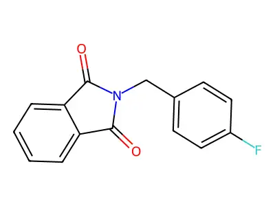 N-(4-Fluorobenzyl)phthalimide structure