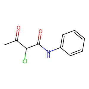 (2R)-2-chloro-3-oxo-N-phenylbutanamide structure