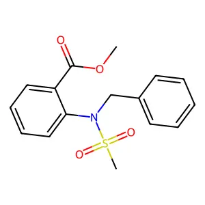 Methyl 2-[benzyl(methylsulfonyl)amino]benzoate structure