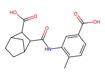 3-((5-Carboxy-2-methylphenyl)carbamoyl)bicyclo[2.2.1]heptane-2-carboxylic acid structure