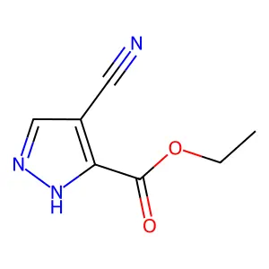 ethyl 4-cyano-1H-pyrazole-5-carboxylate structure
