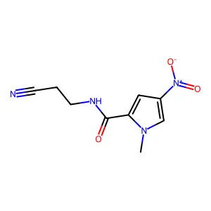 1H-Pyrrole-2-carboxamide, N-(2-cyanoethyl)-1-methyl-4-nitro- structure