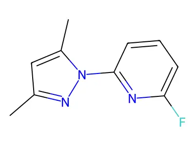 2-(3,5-dimethyl-1H-pyrazol-1-yl)-6-fluoropyridine structure