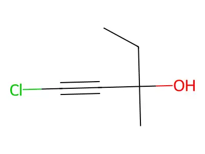 1-Pentyn-3-ol, 1-chloro-3-methyl- structure
